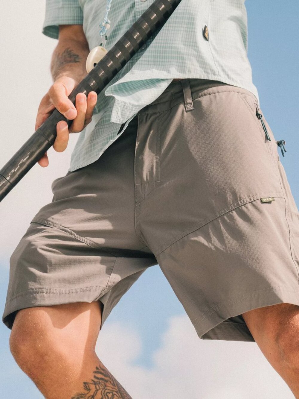 Howler Brothers Men's Shoalwater Tech Shorts Grey Size 32 NWT